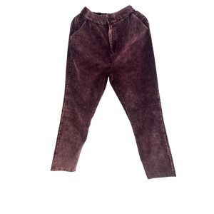 Zenana Corduroy Pants Women's Size S, XL Purple Elastic Waist Casual‎ Trousers